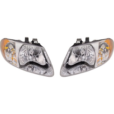 Halogen Headlight Set For 2001-2007 Dodge Grand Caravan w/ Bulb(s) Pair