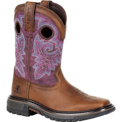 

Ботинки Rocky Big Kids Original Ride FLX Western Boot, Brown and purple, RKW0302Y