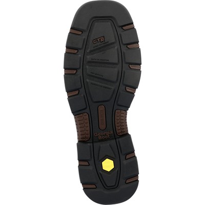 Pre-owned Georgia Boot Carbo-tec Flx Waterproof Pull-on Work Boot In Brown