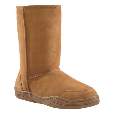 New Mens 10 in Tall Boot Slippers Cinnamon Multiple Sizes