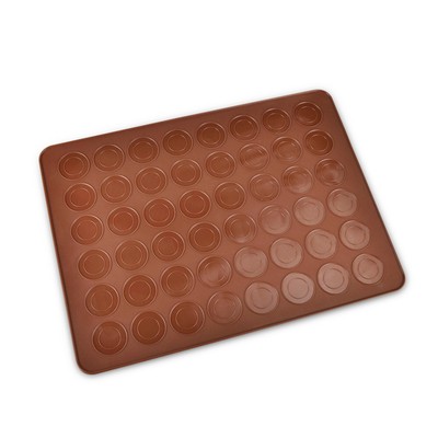 Non-Stick Silicone Macaron Sheet Pastry Biscuits Baking Mat (48-Cavity, 38x28cm)