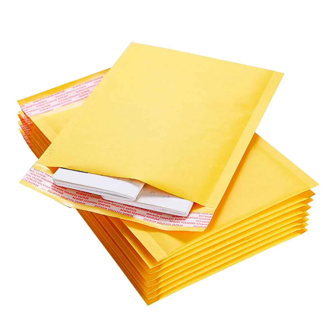 Coolpkg 250pcs #00 5x10 Kraft Bubble Padded Shipping Envelopes Mailers 5*10