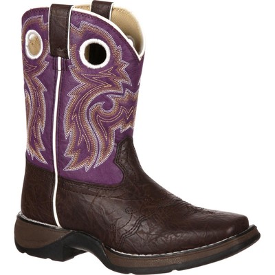 

Ботинки LIL DURANGO Big Kid в стиле вестерн, Dark brown and purple, BT386