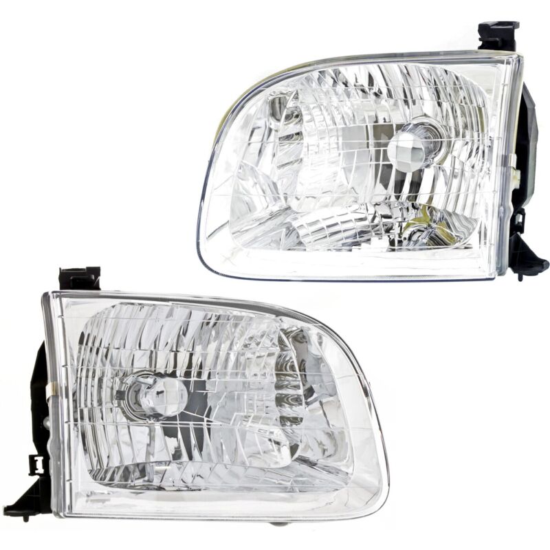 Headlight Assembly Set For 2001-04 Sequoia 2003-04 Tundra Left Right Double Cab