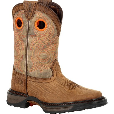 

Ботинки Lil Durango Maverick XP Big Kids Bay коричневого цвета в стиле вестерн, Dark bay and burnt orange, DBT0227Y