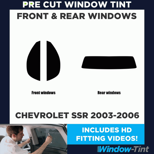 For Chevrolet SSR 2003-06 Full Pre Cut Window Tint Kit Front & Rear Tinting Film