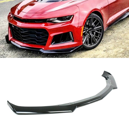 For 16-21 Camaro SS / 19-21 LS LT RS Gloss Blk Front Bumper Lip Splitter Spoiler