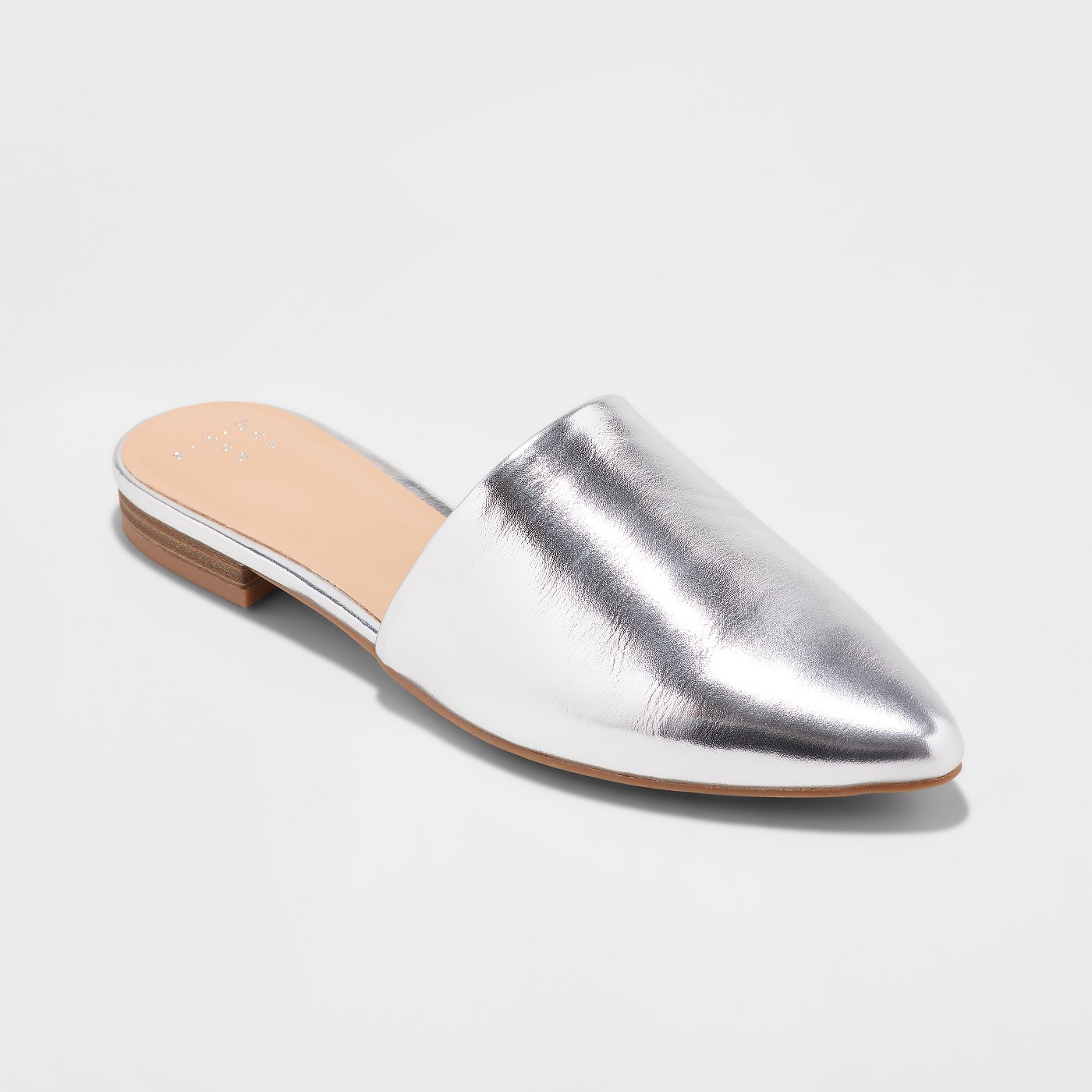 NWT Women's Junebug Mules - A New Day Brilliant Chrome