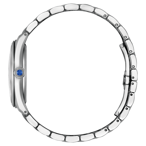 Pre-owned Citizen Silver Womens Analogue Watch L Series Em1140-80x