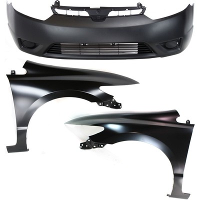 Cover Kit For 2006-2008 Honda Civic Primed 2-door Coupe With Fender