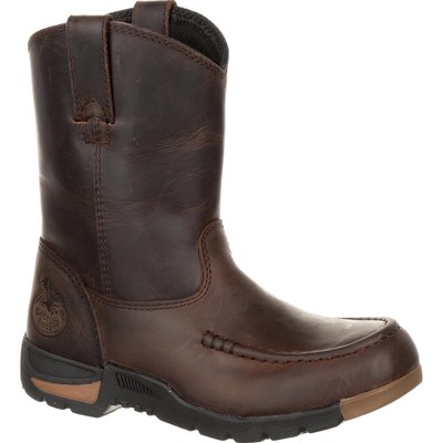 

Ботинки Georgia Boot без застежек для маленьких детей Athens Little Kids, Brown, GB00232C