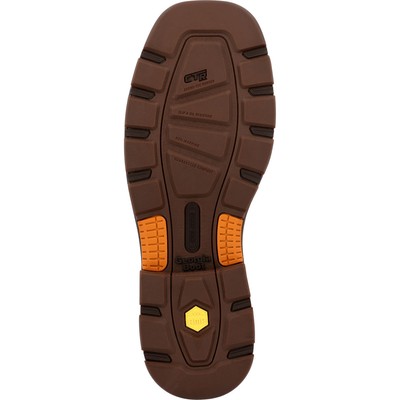 Pre-owned Georgia Boot Carbo-tec Flx Alloy Toe Waterproof Pull-on Work Boot In Brown