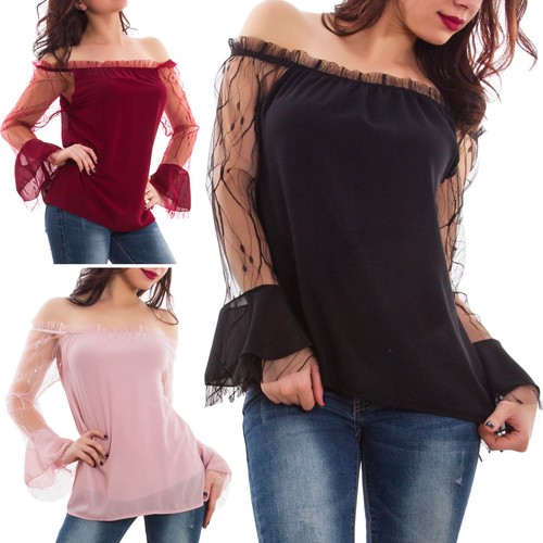 売れ筋商品|||ヴィンスカムート カットソー トップス レディース Plus Size Off-The-Shoulder Lace Bubble-Sleeve Tie-Hem Blouse New Ivory Vince Camuto Women's Tropical-Print Off-The-Shoulder Bubble