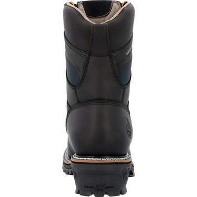 Pre-owned Georgia Boot Ltx Logger Waterproof Work Boot In Black
