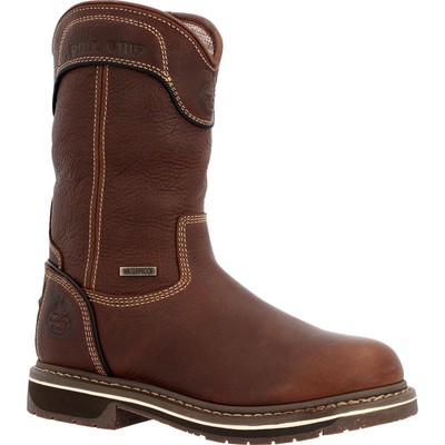 

Женские водонепроницаемые рабочие ботинки без застежки Georgia Boot AMP LT Edge, Brown, GB00516