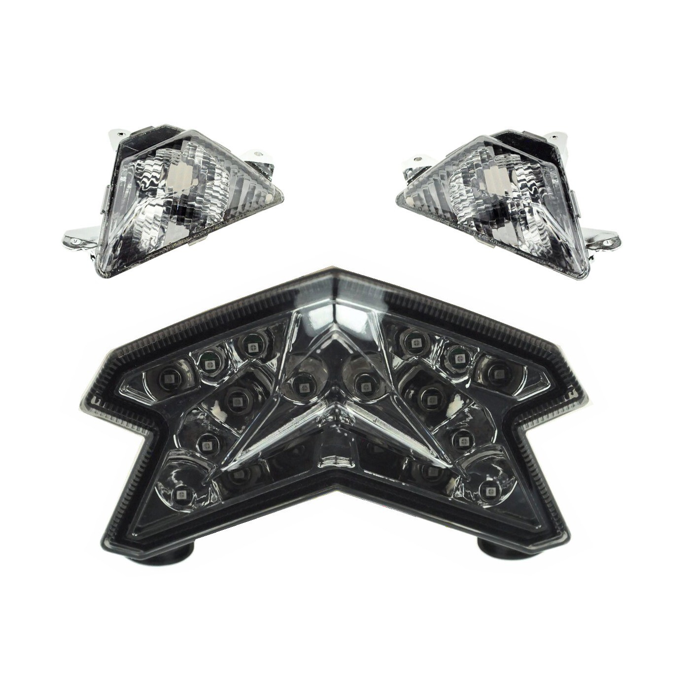 R VENTOTA4灯 LED Liaos WH vo415901 1X LED Headlight Assembly for Kawasaki Ninja ZX6R 13-18