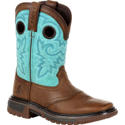 

Ботинки Rocky Big Kids Original Ride FLX Western Boot, Saddle brown and teal, RKW0299Y