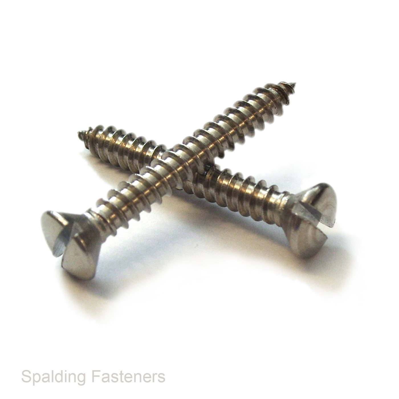 Assorted No 6 8 & 10 A2 Stainless Steel Countersunk Slotted Self Tapping Screws