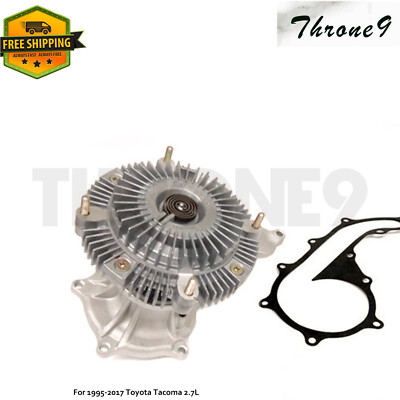 Water Pump with Fan Clutch Kit For 1995-2017 Toyota  Tacoma 4Runner L4-2.7L 2.4L
