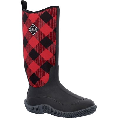 

Женские высокие сапоги Hale, Red black checkers, HAW6PLD