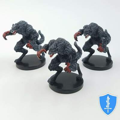 Werewolf x3 - Kingmaker #19 Pathfinder Battles D&D Miniature