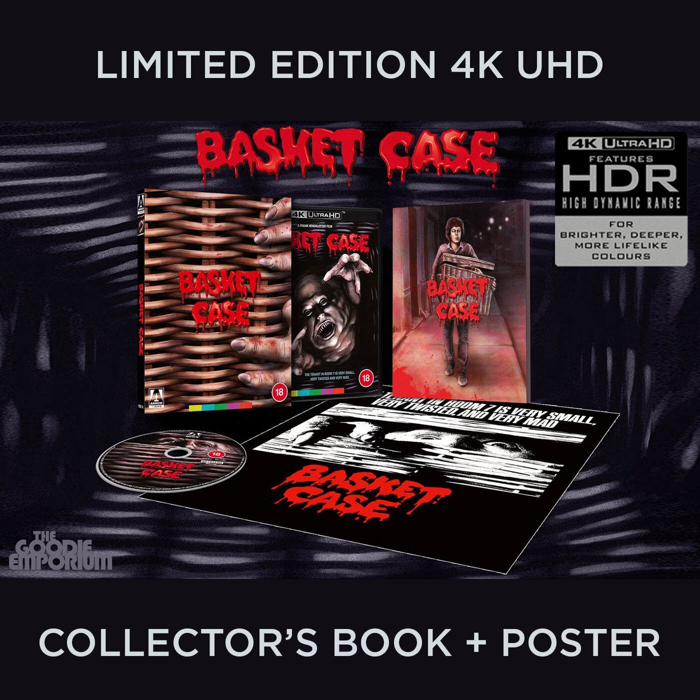 Basket Case UHD 4K 1982 Frank Henenlotter Arrow Ultra HD