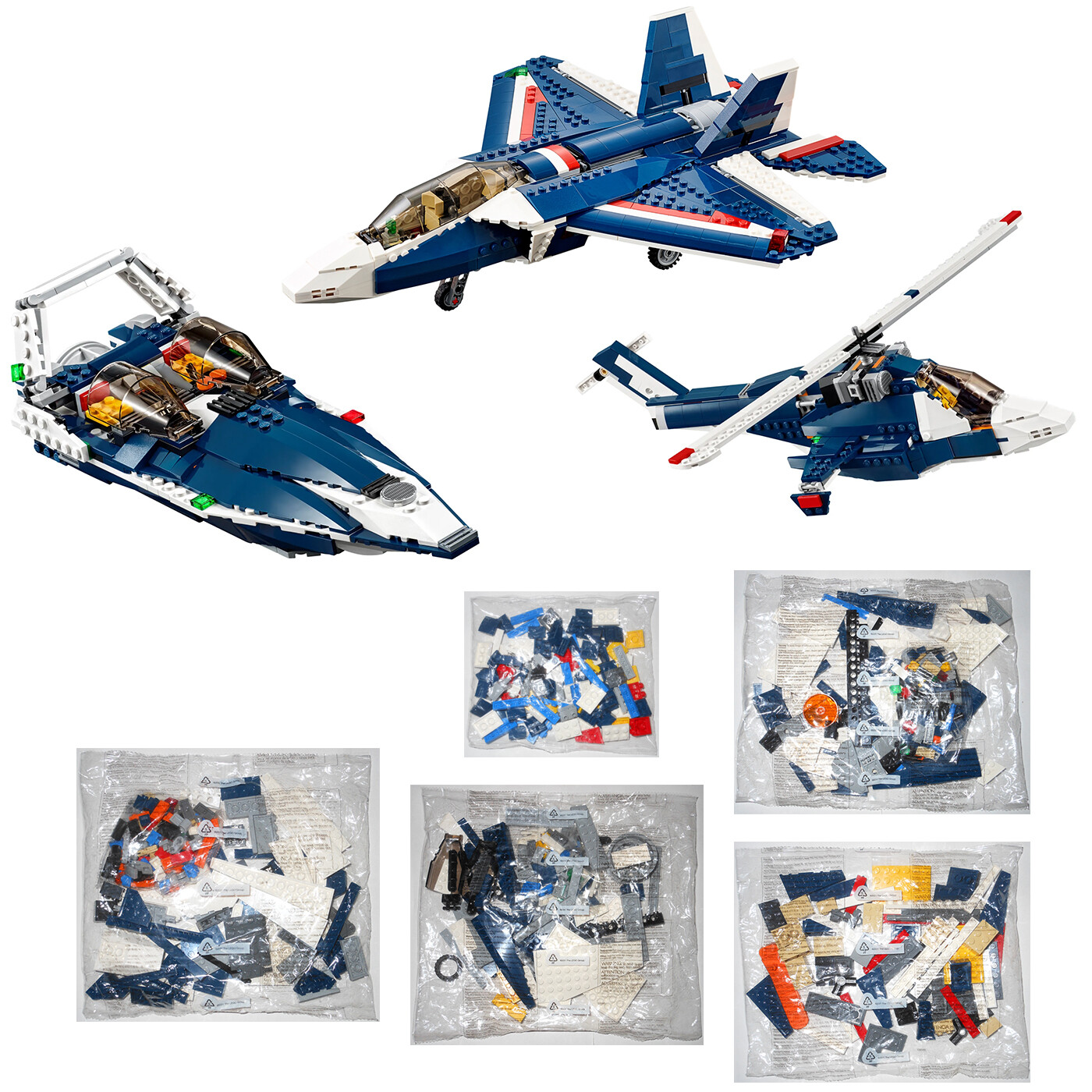 Lego 31039 Blue Power Jet -- New Sealed Bags (Complete Set) -- Creator 3-In-1 Official Ebay Mail Order | Sekaimon