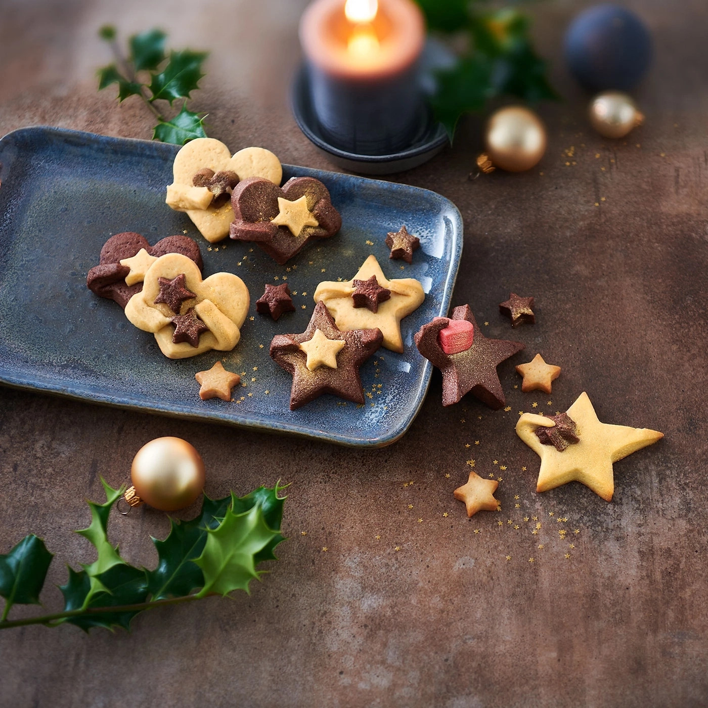 BETTY BOSSI Keks-Ausstecher Herz und Stern – Set Kunststoff Lila NEU - Bild 2 von 5