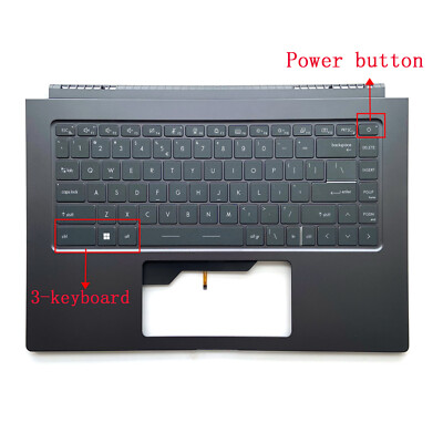 New For MSI PS63 Modern 8RD 8SC 8M MS-16S1 MS-16S2 Upper Palmrest Keyboard US