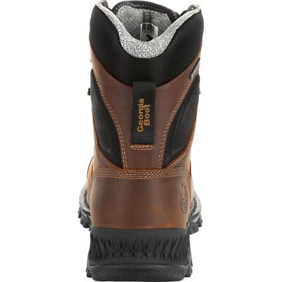 Pre-owned Georgia Boot Rumbler 8inch Composite Toe Waterproof Work Boot In Brown