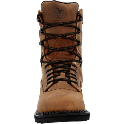 Pre-owned Georgia Boot Comfort Core Composite Toe Waterproof Logger Work Boot In Crazy Horse