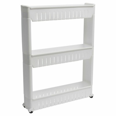 Mueble Estanteria de Almacenamiento con Ruedas 3 Niveles PRACTICO MULTIFUNCION