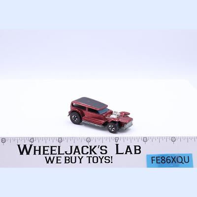 The Demon Red Hot Wheels 1970 Mattel Vintage Black Roof Redline RL