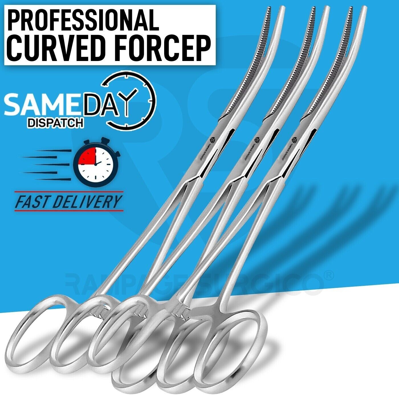 NEW Hemostat Locking Forceps Mosquito 5.5" Surgical Dental Curved