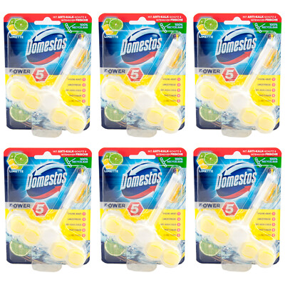Domestos Power 5 Lime Wc Stone Scent 6 X 1.9oz With Langzeitfrische