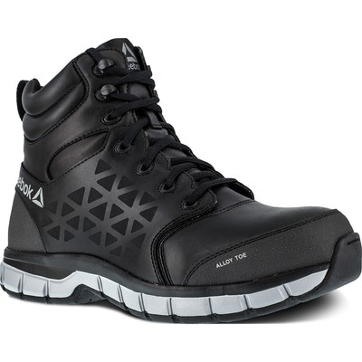 

Reebok Sublite Cushion Work Мужские 6-дюймовые легкосплавные носки с опасностью поражения электрическим током Спортивные, Black, RB4607