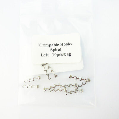 Dental Orthodontic Crimpable Hook Tubes Short/Long/Left/Right/Cross/Double 10Pcs