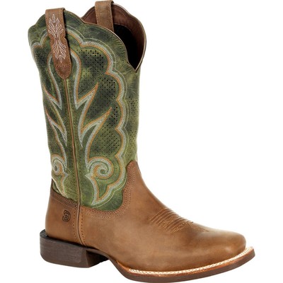 

Женские вентилируемые ботинки в стиле вестерн Durango Lady Rebel Pro оливкового цвета, Dusty brown and olive green, DRD0378