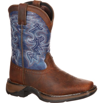 

Ботинки LIL DURANGO Big Kid в стиле вестерн, Dark brown and blue, DWBT053