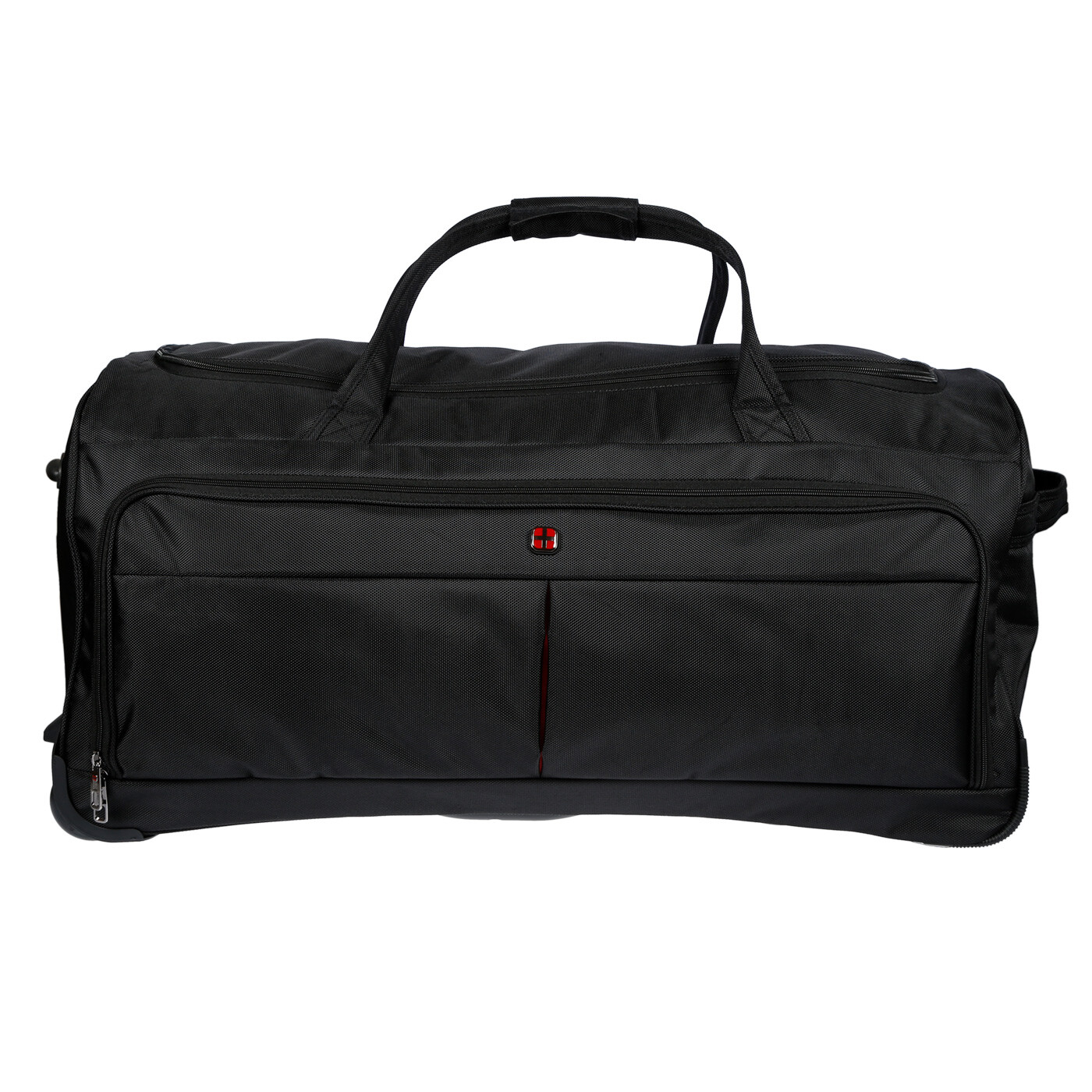 Große Rollreisetasche Reisetasche m.Rollen Sporttasche Schwarz 100 Liter Tasche