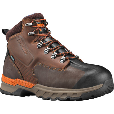 

Timberland PRO Downdraft Мужские 6-дюймовые легкосплавные носки с защитой от поражения электрическим током Водонепроницаемые, Brown, A1VEW