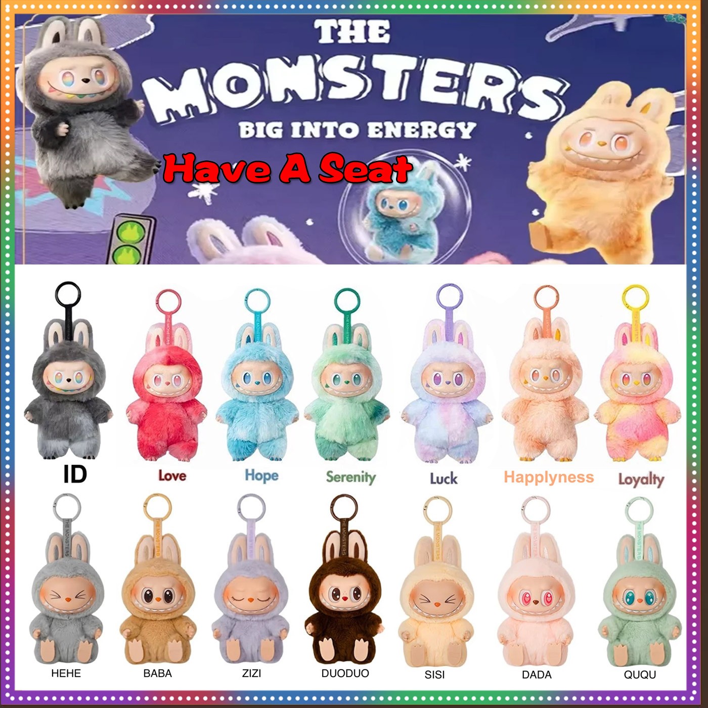 キーホルダー・アクリルキーホルダー THE MONSTERS Big into Energy LOYALTY Pop Mart x THE MONSTERS: Big Into Energy Series Plush