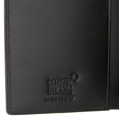 Pre-owned Montblanc Meisterstück Wallet 6 Cc In Black