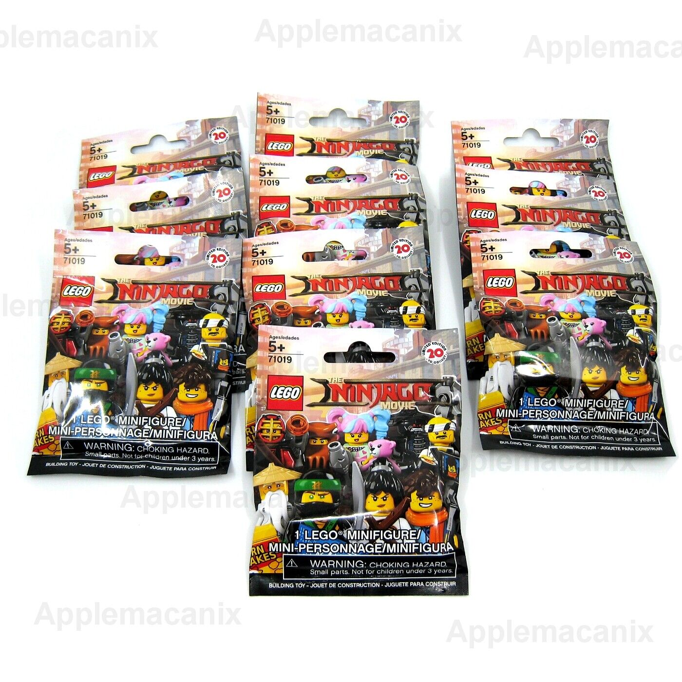 10 LEGO 71019 Blind Minifigure Packs The Ninjago Movie CMF 10 LEGO 71019 Blind Minifigure Packs The Ninjago Movie CMF