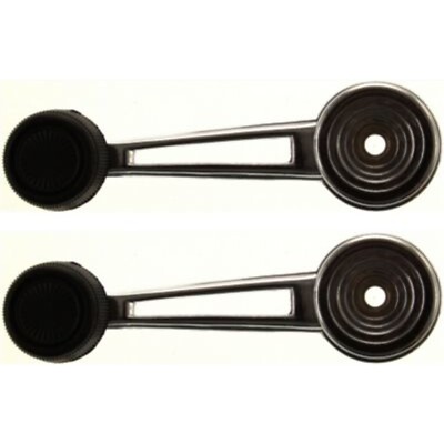 Chrome Inside Interior Window Crank Handle Pair Set NEW for Ford Pickup Truck