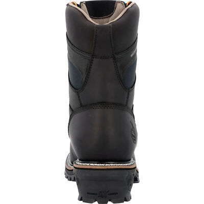 Pre-owned Georgia Boot Ltx Logger Composite Toe Waterproof Work Boot In Black
