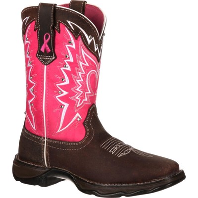 

Lady Rebel от Durango представляет женские вестерн-ботинки Stefanie Spielman, Dark brown and pink, RD3557