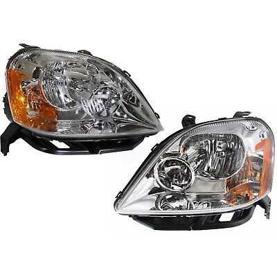 Headlight Set For 2005 2006 2007 Ford Five Hundred Left and Right With Bulb 2Pc