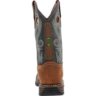 Pre-owned Georgia Boot Carbo-tec Flx Waterproof Pull-on Work Boot In Brown