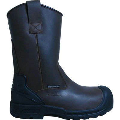 

S Fellas by Genuine Grip Mens 6400 Composite Toe Puncture Resistant Водонепроницаемые, Dark brown, GG6400